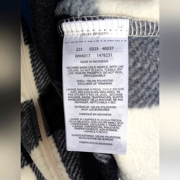 Columbia Men's Steens Mountain Printed Fleece Jacket, Size XL, Chalk Check Print - Picture 11 of 11